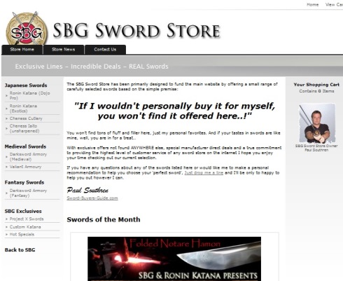 New Look Sword Store