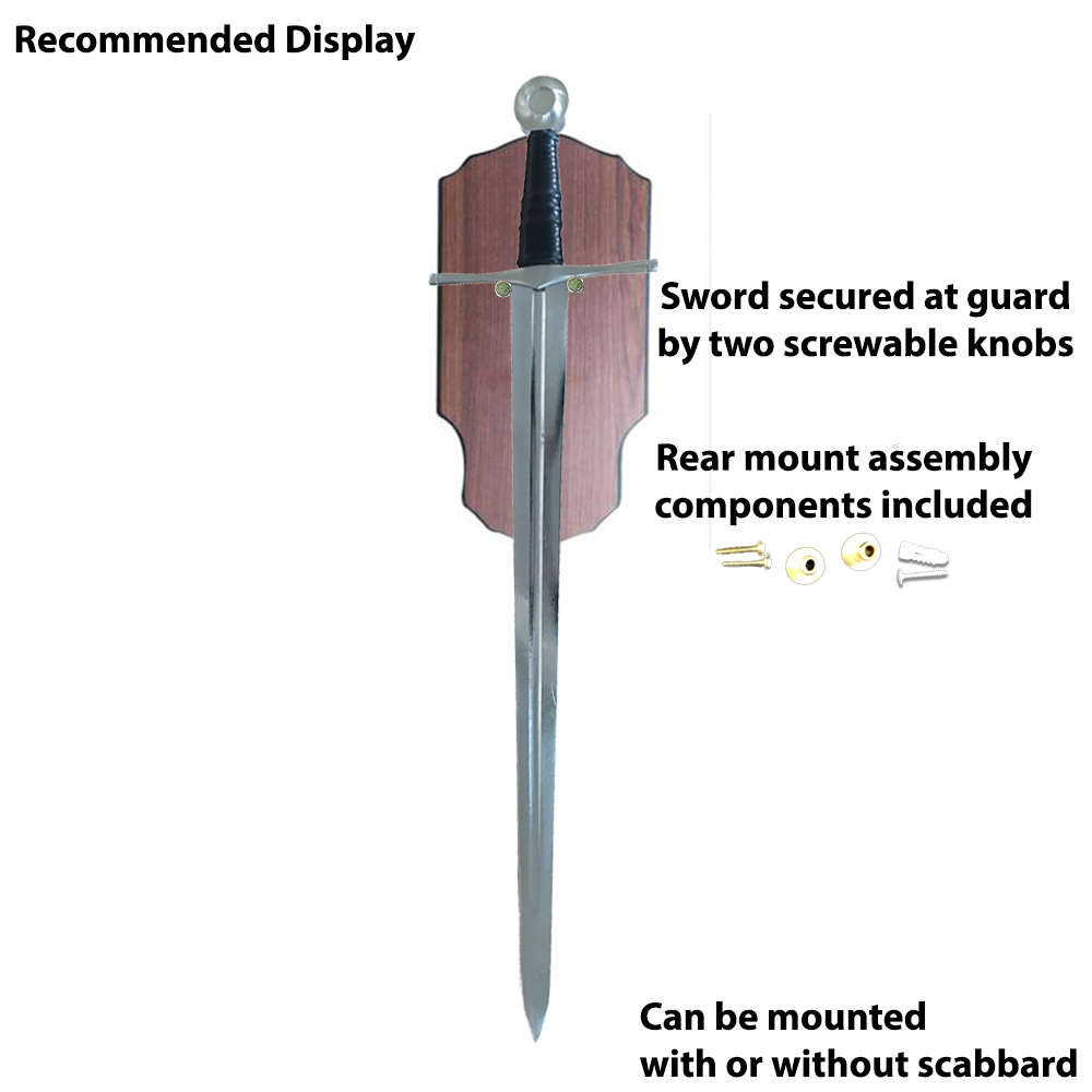 Wooden Sword Display Plaque 1
