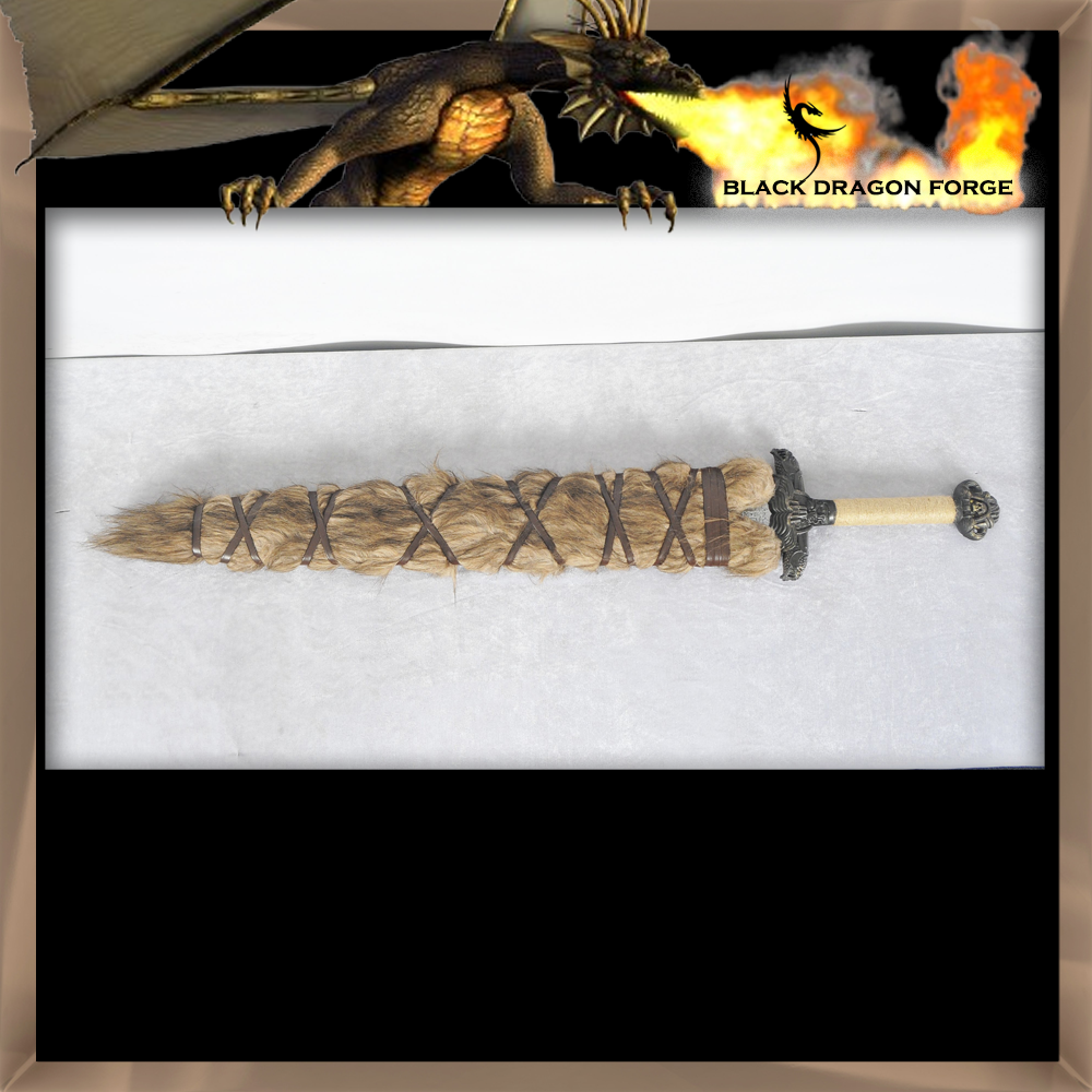 SBG Black Dragon Forge ELITE Damascus Steel Atlantean Sword of Conan the Barbarian 8