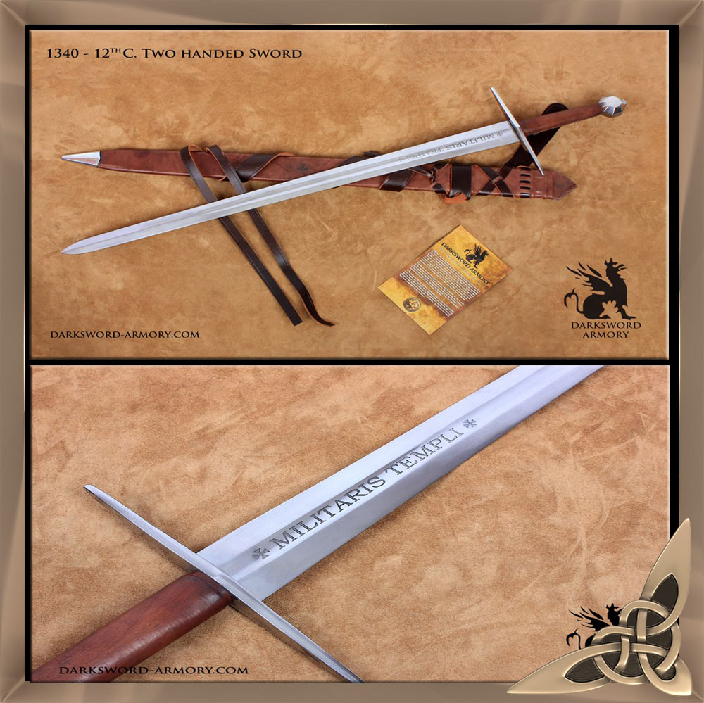 Darksword 1340 – Two Handed Templar* - SBG Sword Store