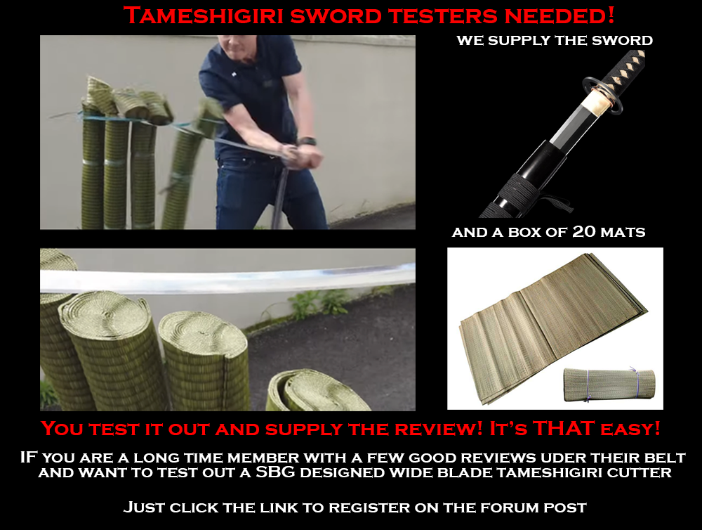 Tameshigiri Sword Testers Needed