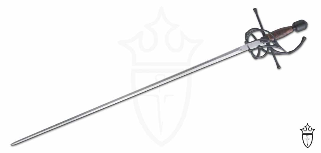 Kingston Arms Black Swept Hilt Rapier