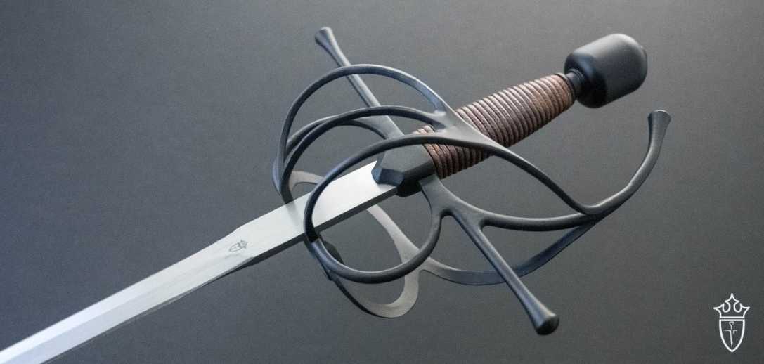 Kingston Arms Black Swept Hilt Rapier 8