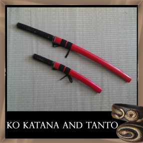 SBG Red Belly Black Snakes - Ko Katana and Tanto Set 1