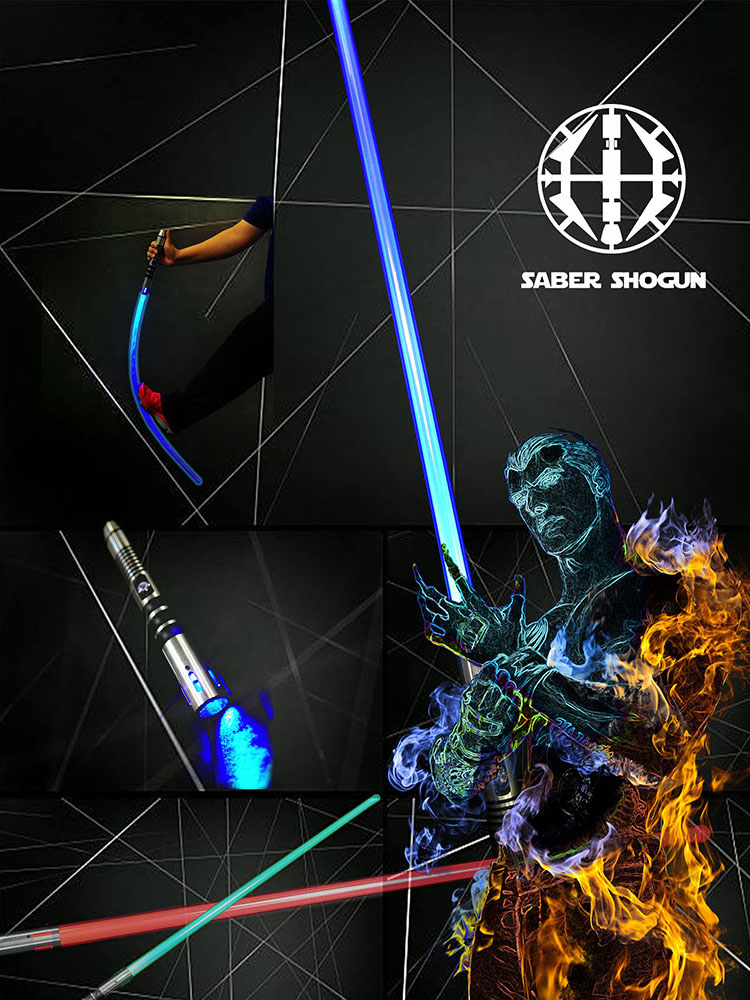 Saber Shogun Light Sword (Soundless) - Blue Jedi Guardian 2
