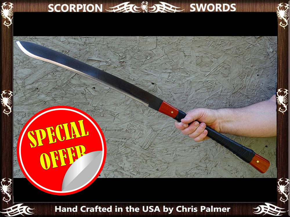 Scorpion Swords - Discounted Reverse Blade Thai Daab of Charn Chai