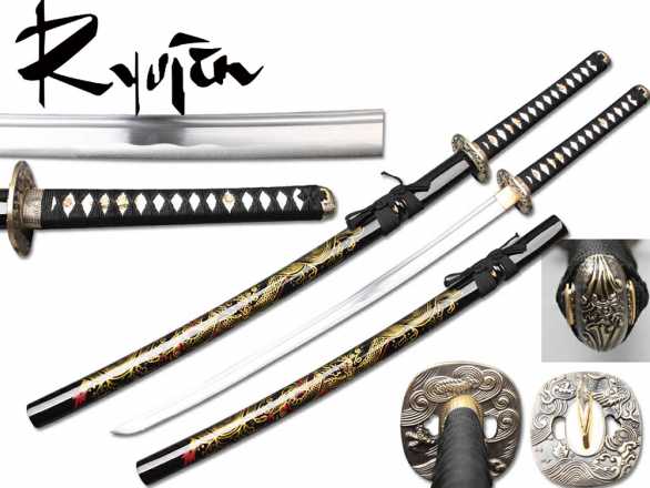 Ryujin 1045 Carbon Steel Tsunami Dragon Art Sword