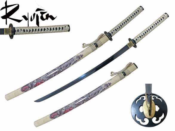 Ryujin 1045 Carbon Steel 'Blood Rose' Art Sword