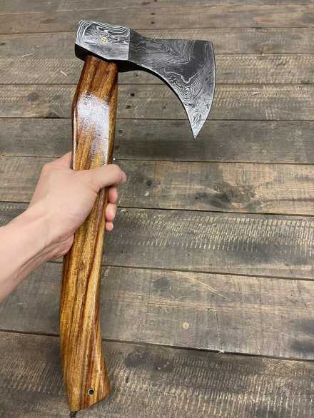 Damascus Steel Bearded Viking Axe