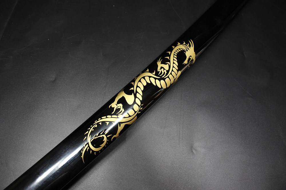 Ryujin 1045 Carbon Steel Gold Dragon Art Sword 4