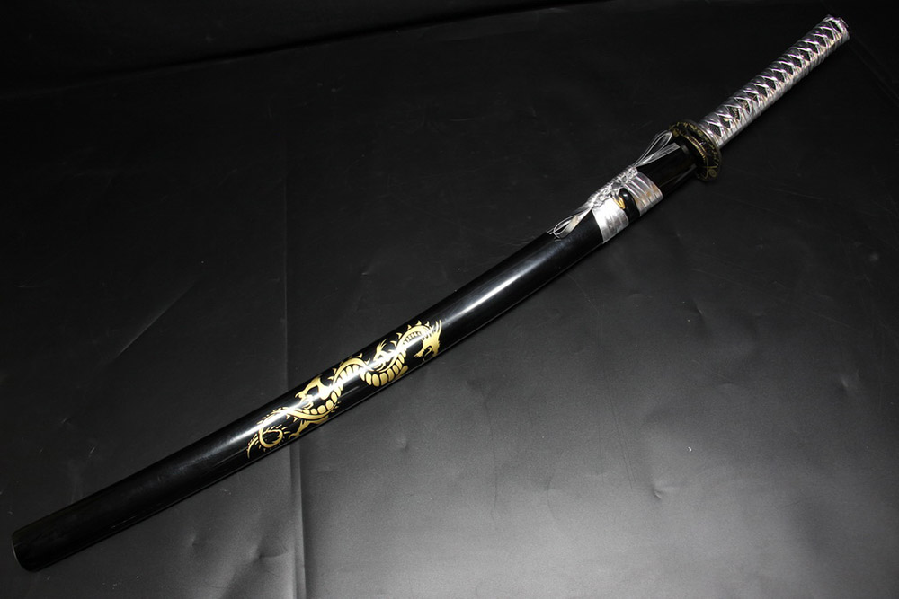 Ryujin 1045 Carbon Steel Gold Dragon Art Sword 5