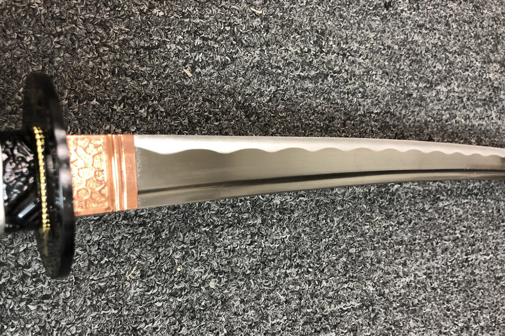 Ryujin 1045 Carbon Steel Gold Dragon Art Sword 7