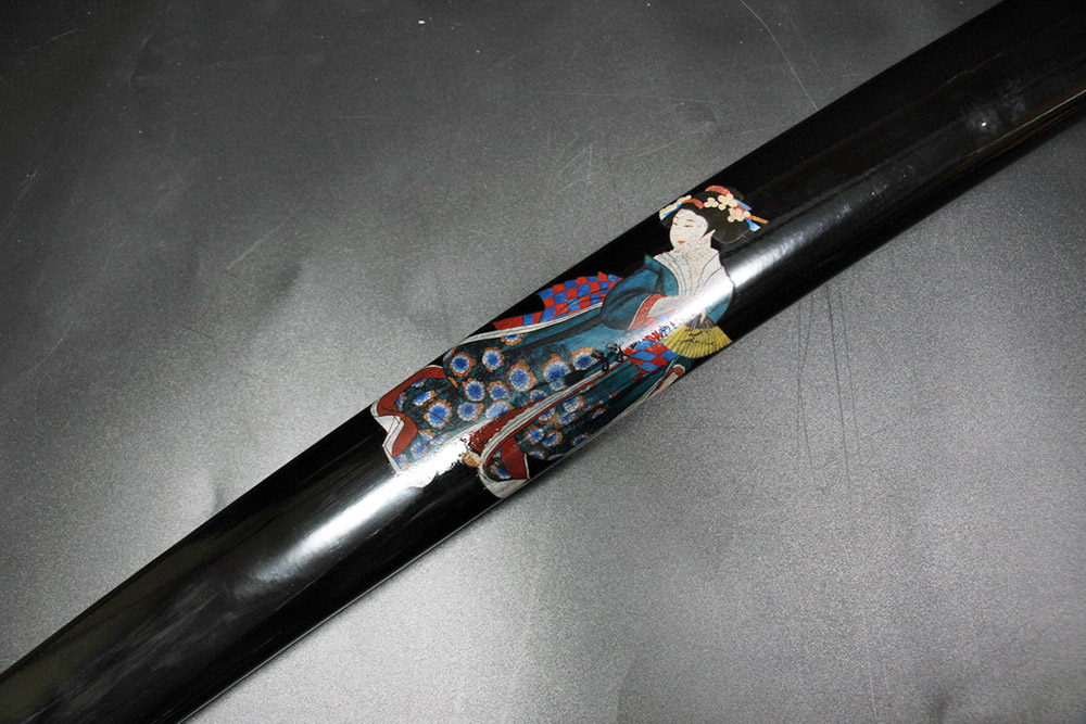 Ryujin 1045 Carbon Steel Blue Geisha Art Sword 2