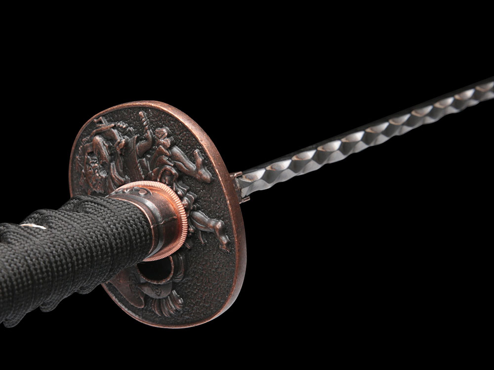Ryujin 1045/1060 Carbon Steel Folded 'Damascus Demon Tooth' Art Sword 3
