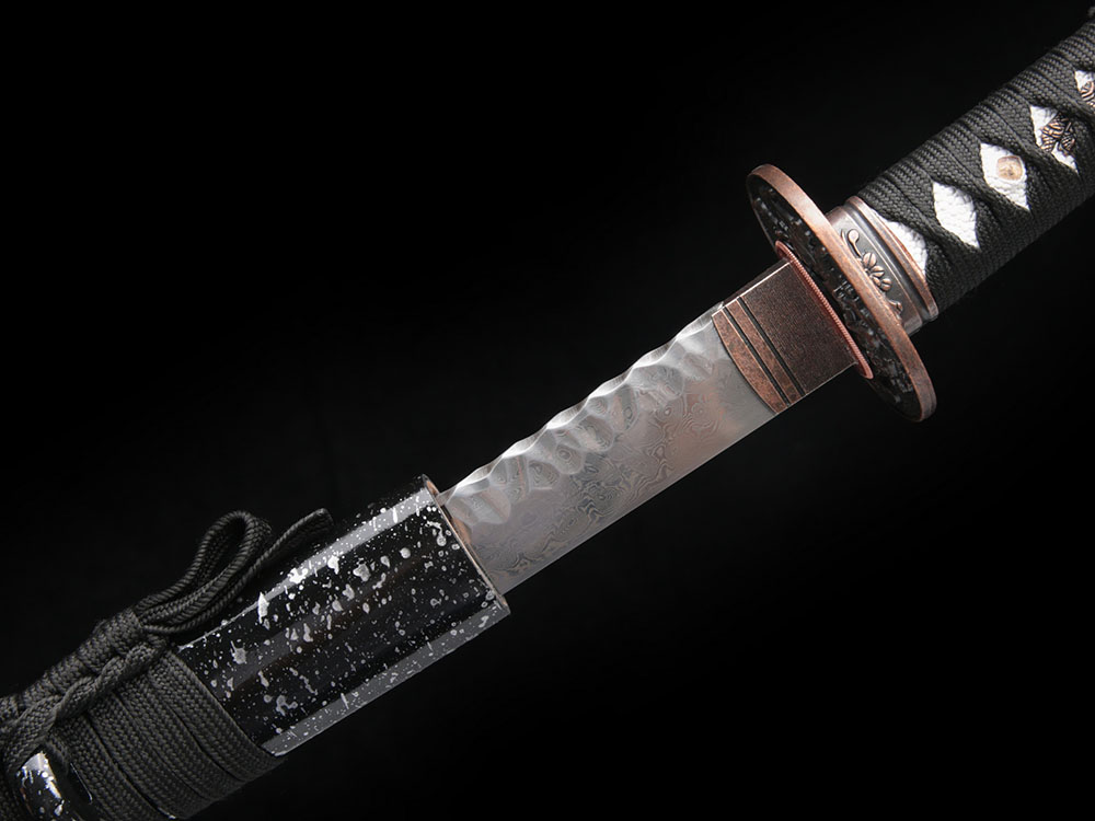 Ryujin 1045/1060 Carbon Steel Folded 'Damascus Demon Tooth' Art Sword 6