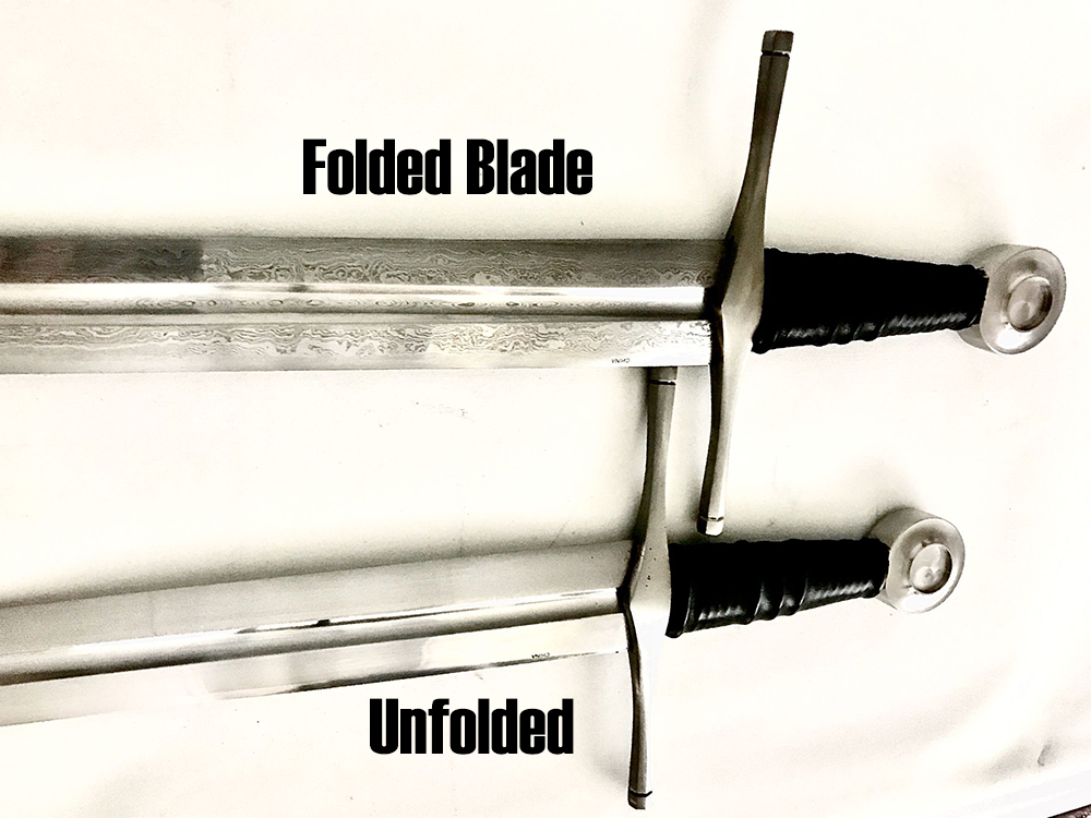 65MN Spring Steel FOLDED 13th Century Knightly Arming Sword 4