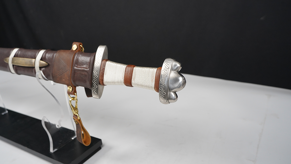 Swordier Pattern Welded Steel Viking Sword with wire wrap handle 1