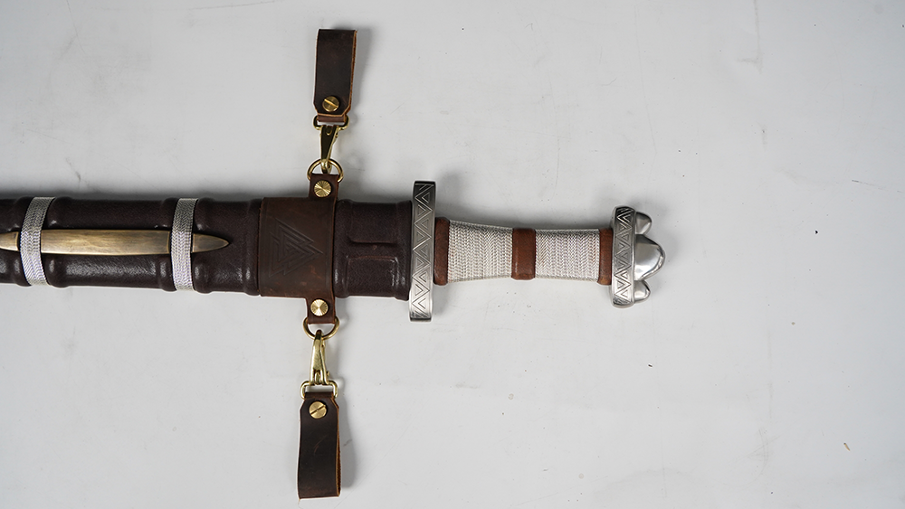 Swordier Pattern Welded Steel Viking Sword with wire wrap handle 2