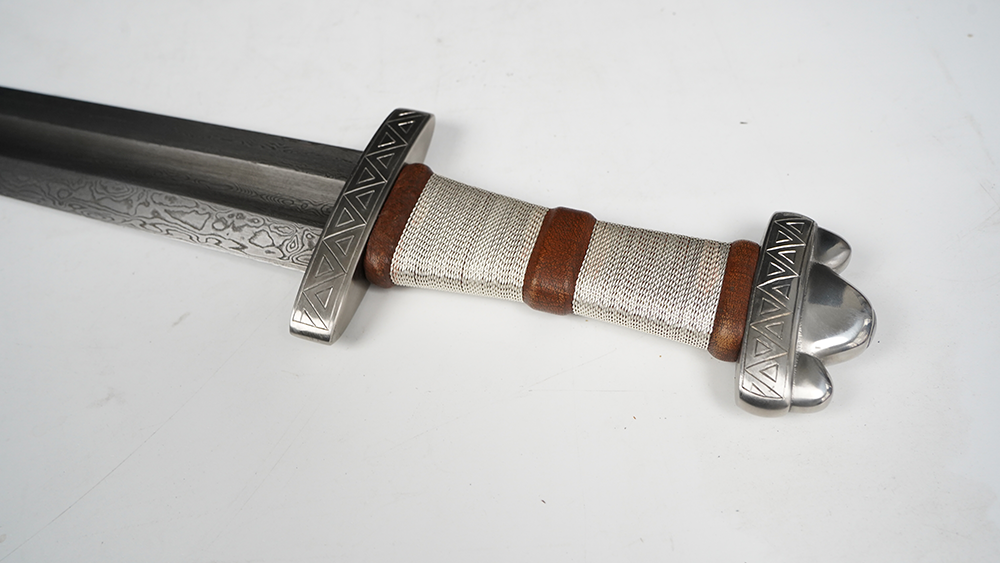 Swordier Pattern Welded Steel Viking Sword with wire wrap handle 6