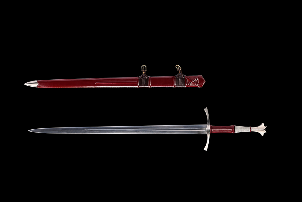 Swordier XIVa Type Medieval Longsword with Genuine Leather Scabbard