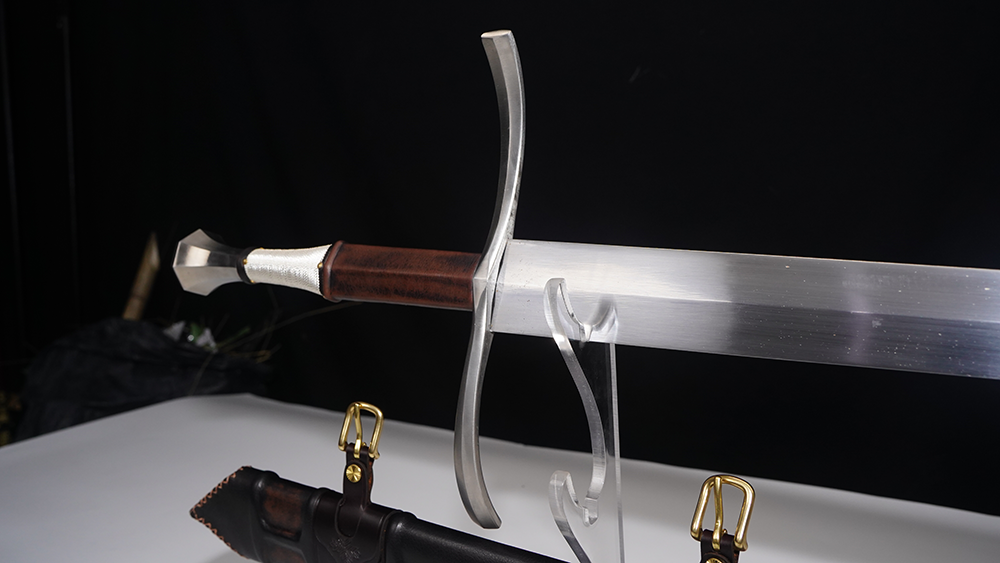 Swordier Type XVIIIb Medieval Hand and Half Sword with Genuine Leather Scabbard 2