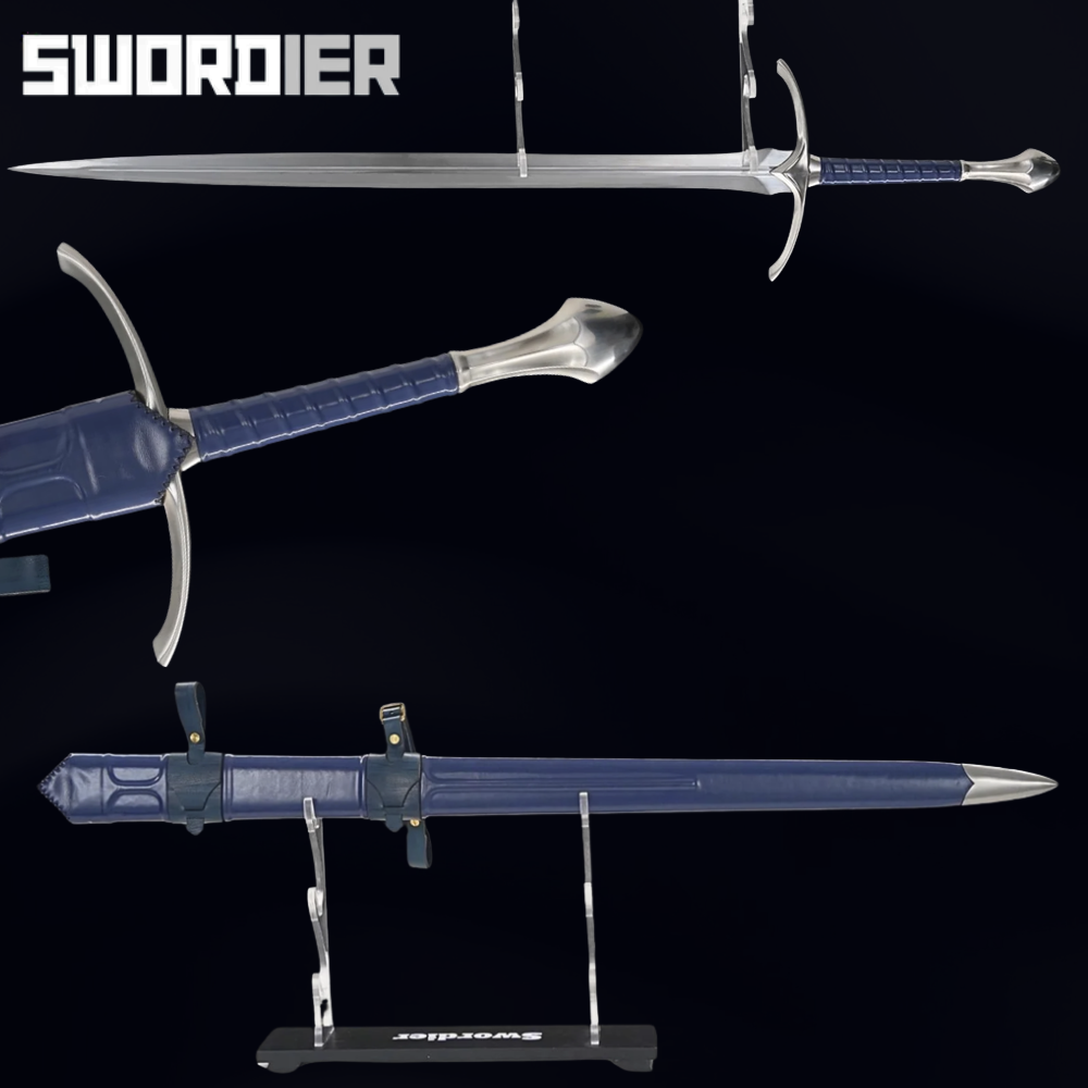 Swordier Function Glamdring Replica - Genuine BLUE Leather Scabbard