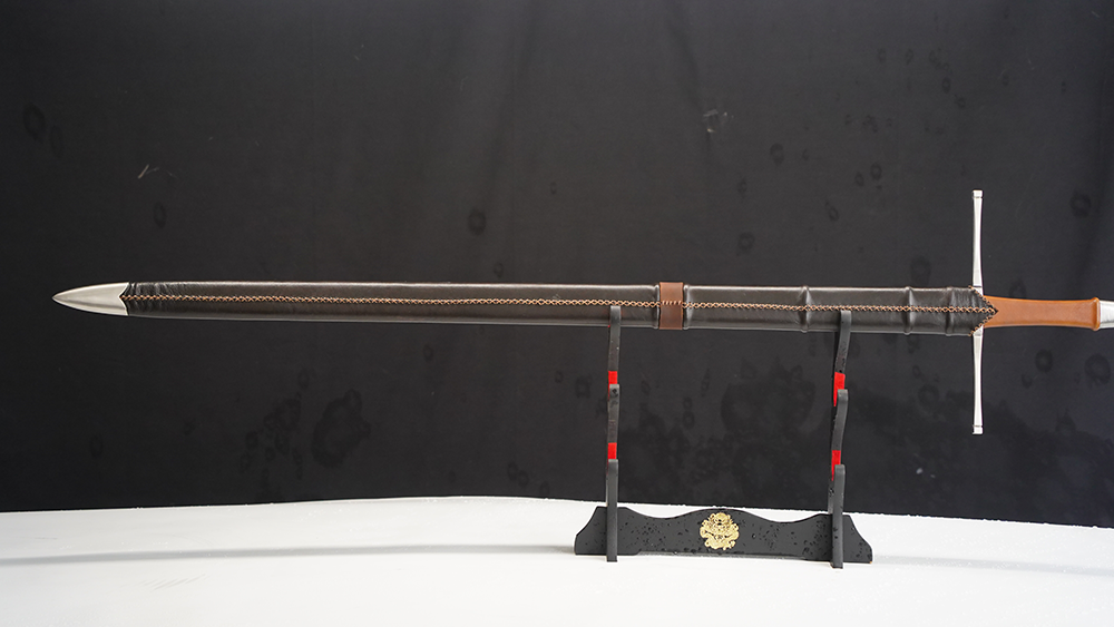 Swordier Fantasy Longsword with Genuine Leather Scabbard 12