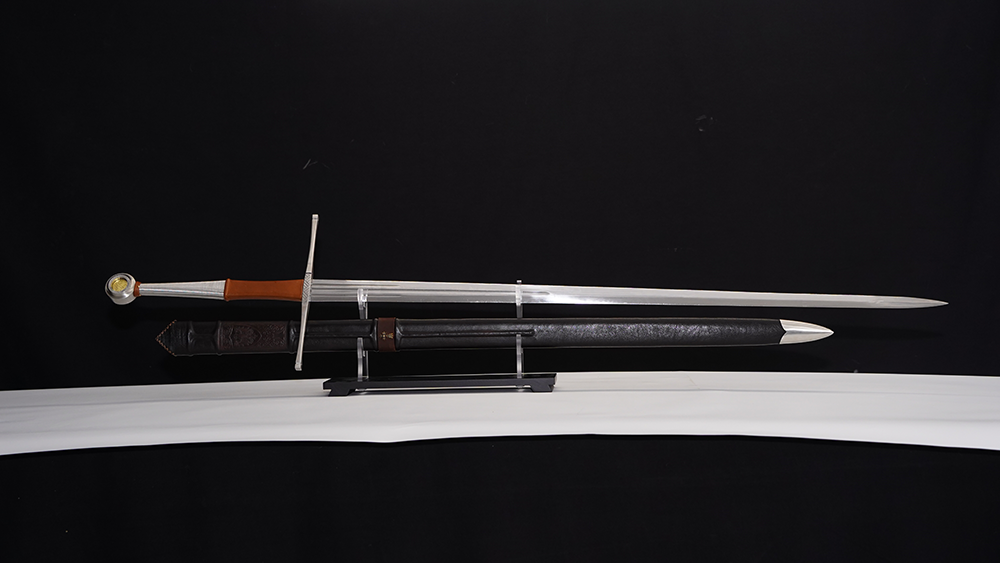 Swordier Fantasy Longsword with Genuine Leather Scabbard 8
