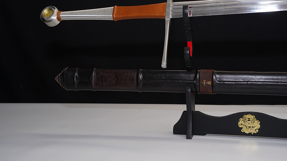 Swordier Fantasy Longsword with Genuine Leather Scabbard 9
