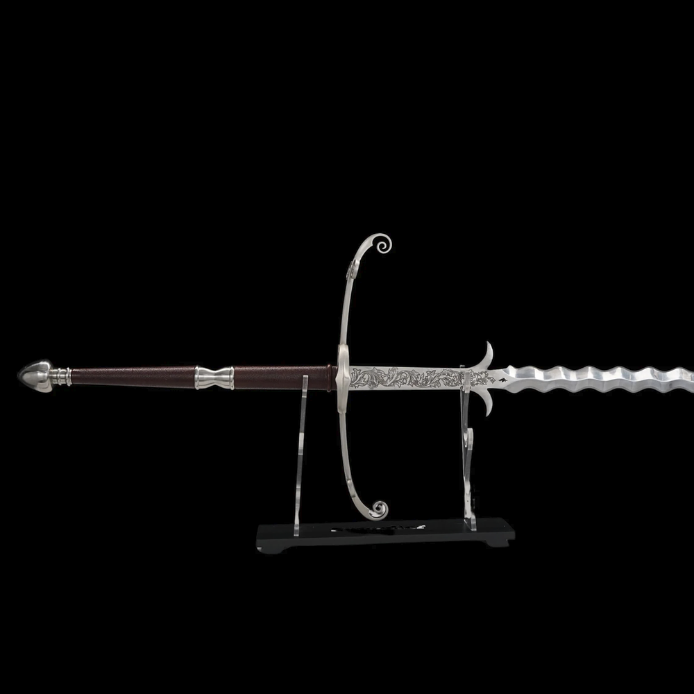 Swordier Spring Steel Flamberge Greatsword 5