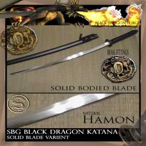 SBG Black Dragon Katana- solid blade