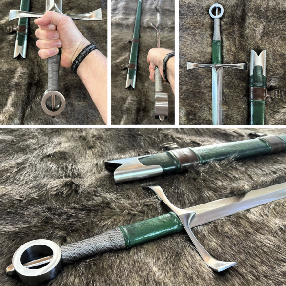 Kingdom of Arms Green Irish Hand and a Half Sword