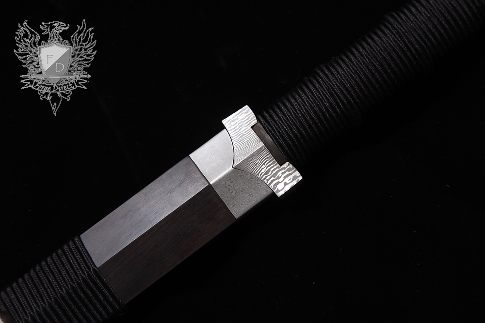 Forge Direct Silver Damascus Windsteel Sword 9