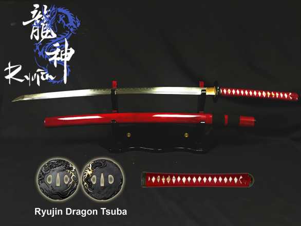 Ryujin DH T10 Tool Steel Katana - 