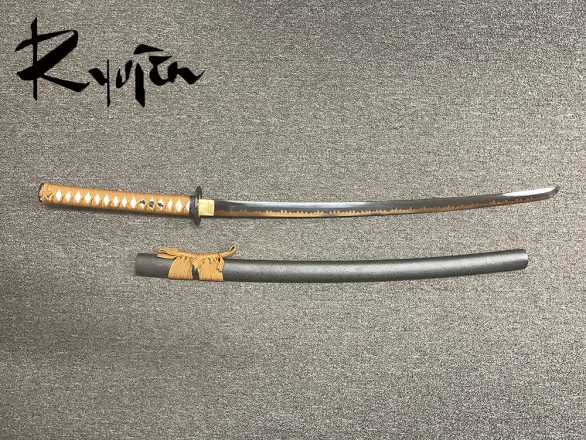 Ryujin T10 Tool Steel Golden Bamboo Art Sword