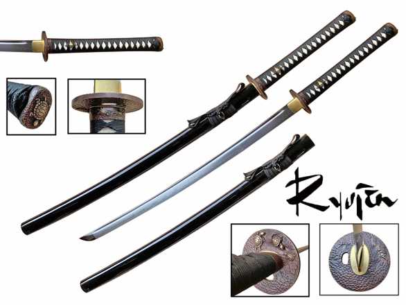 Ryujin 1095 Differentially Hardened 'Kame' Katana'