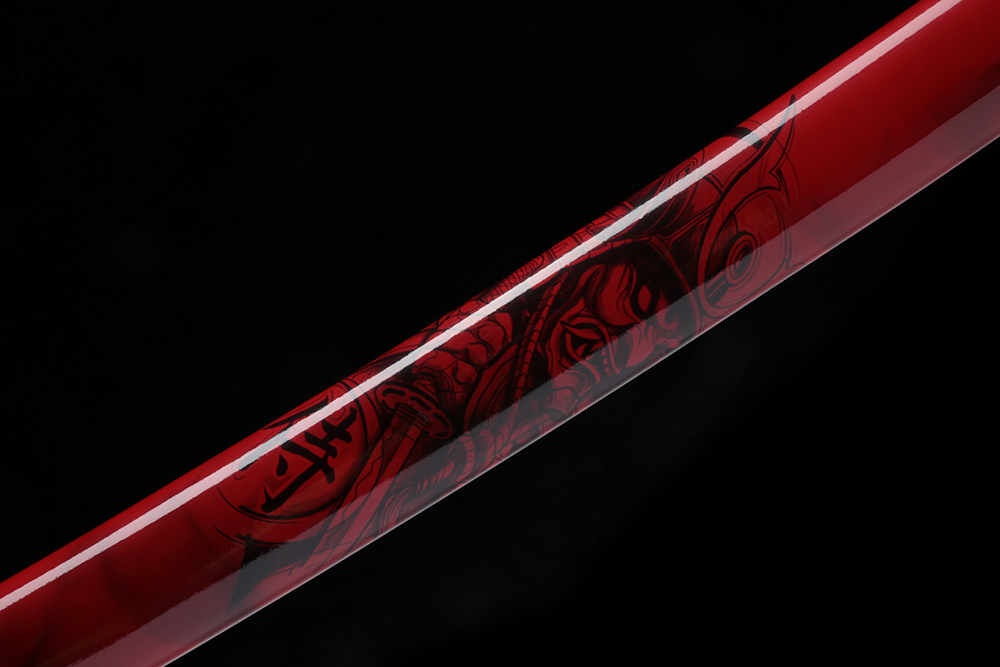 Ryujin 65mn Spring Steel 'Akazamurai' Art Sword 10