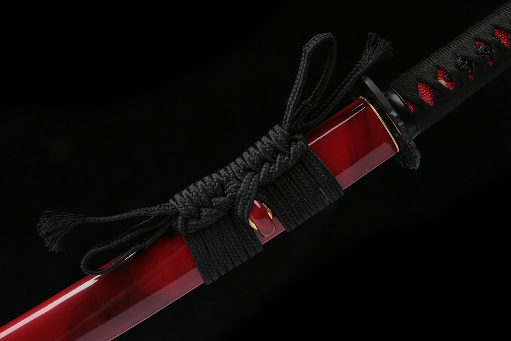 Ryujin 65mn Spring Steel 'Akazamurai' Art Sword 9