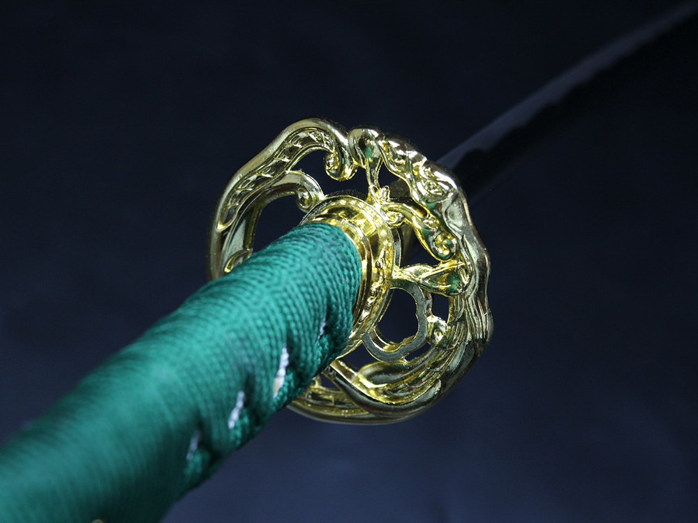 Ryujin 1045 Carbon Steel 'Green Battle Dragon' Art Sword 4